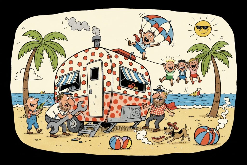 De ska va husvagn